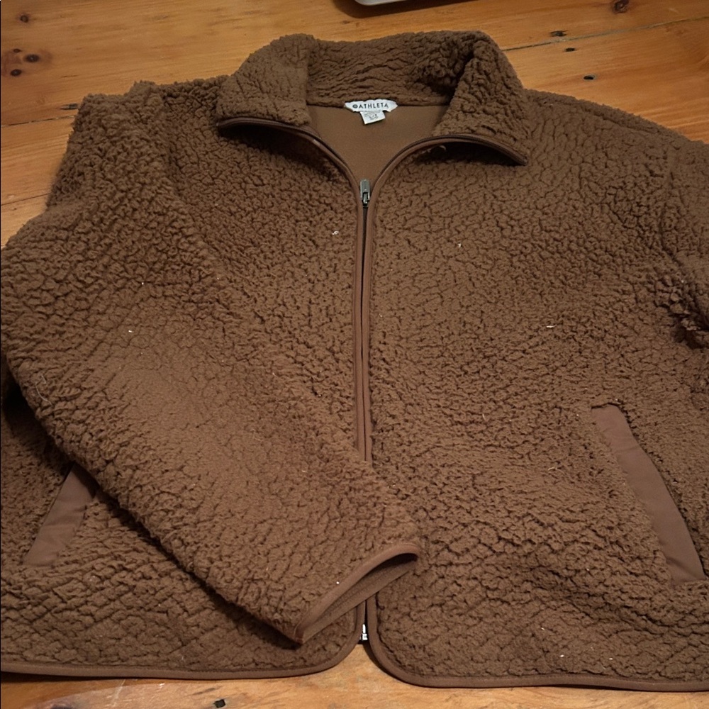 Athleta Women's Brown Sherpa Jacket
